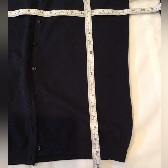 Navy 3/4 Sleeve Cardigan - Picture 2 of 5